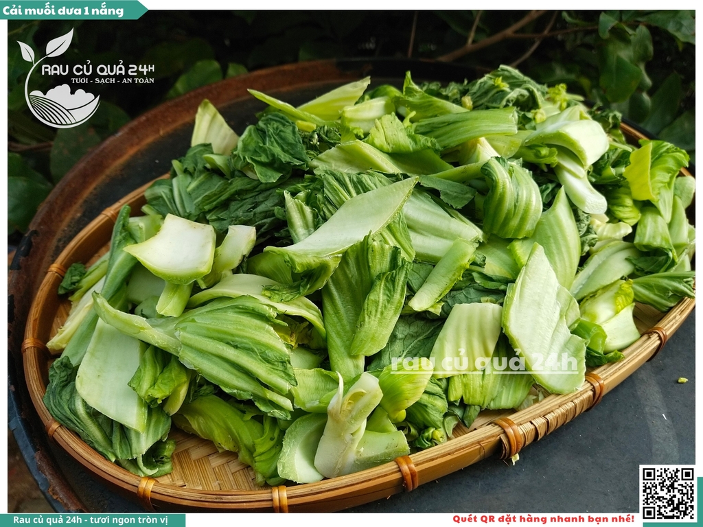 Cải muối dưa phơi 1 nắng khoảng 500g