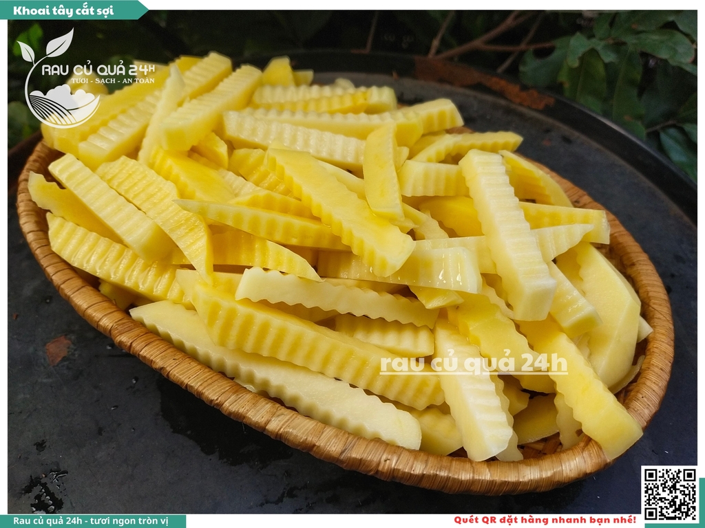 Khoai tây cắt sợi khoảng 350 - 550g