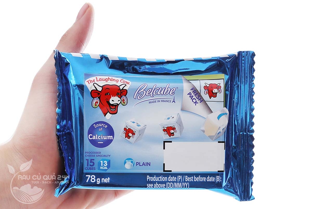 Phô mai vuông vị sữa Con Bò Cười Belcube 78g