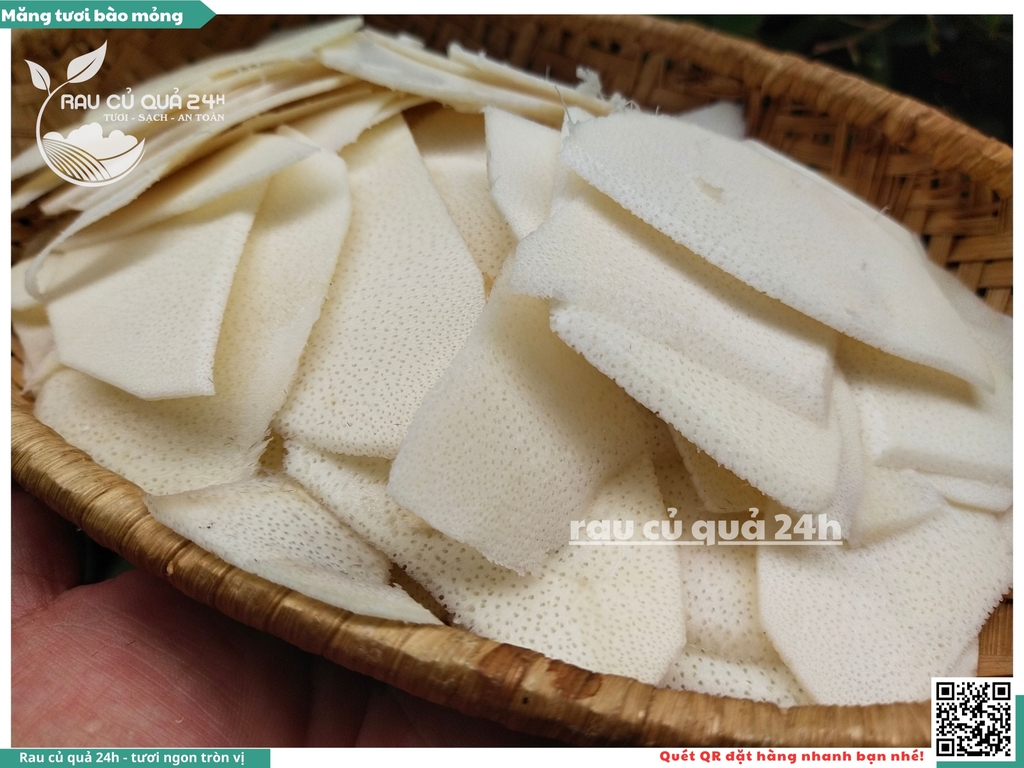 Măng tươi bào mỏng