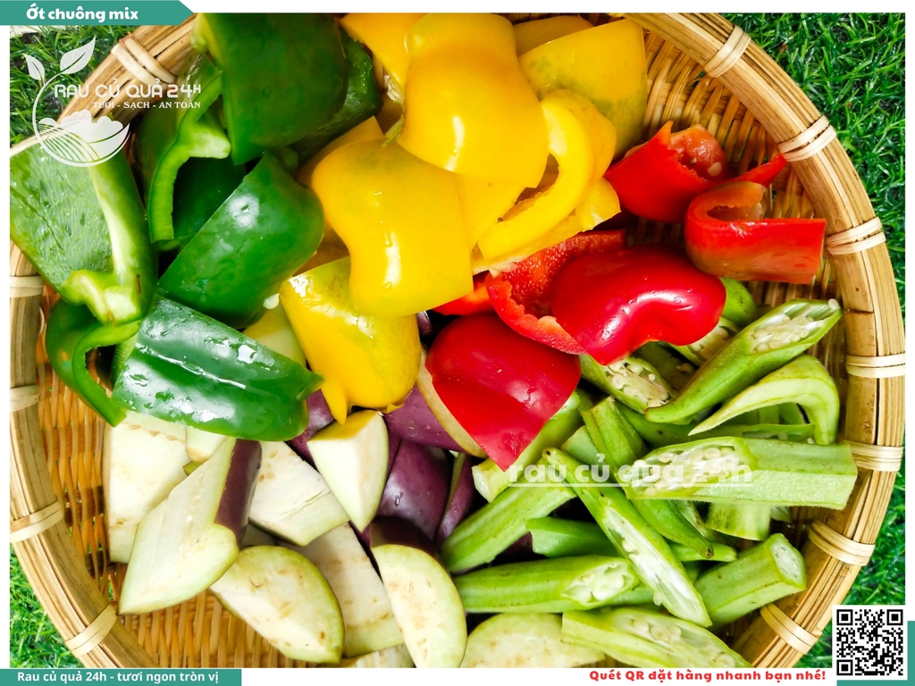 Combo ớt chuông mix củ quả