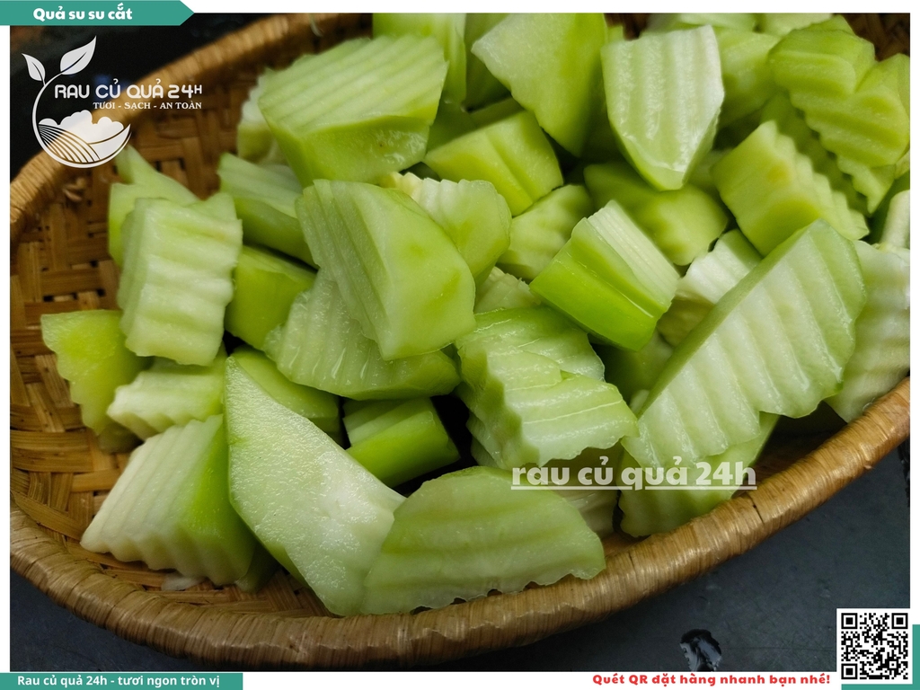 Quả su su cắt khoảng 350 - 550g