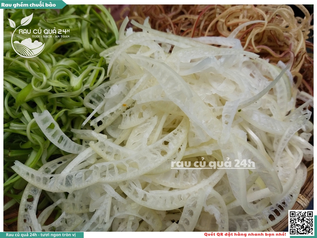 Combo rau ghém chuối bào