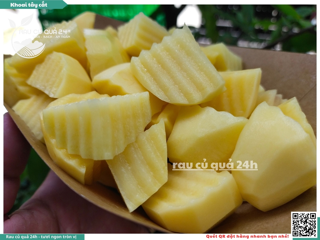 Khoai tây cắt khoảng 350 - 550g