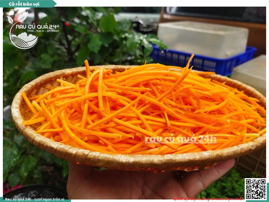 Cà rốt bào sợi khoảng 400 - 500g