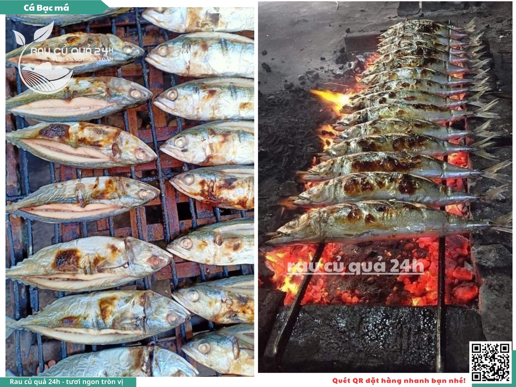 cá bạc má nướng