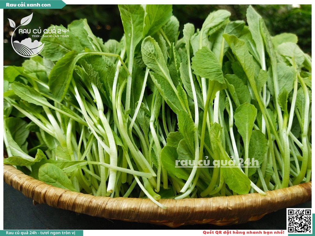 Rau cải xanh con khoảng 300g