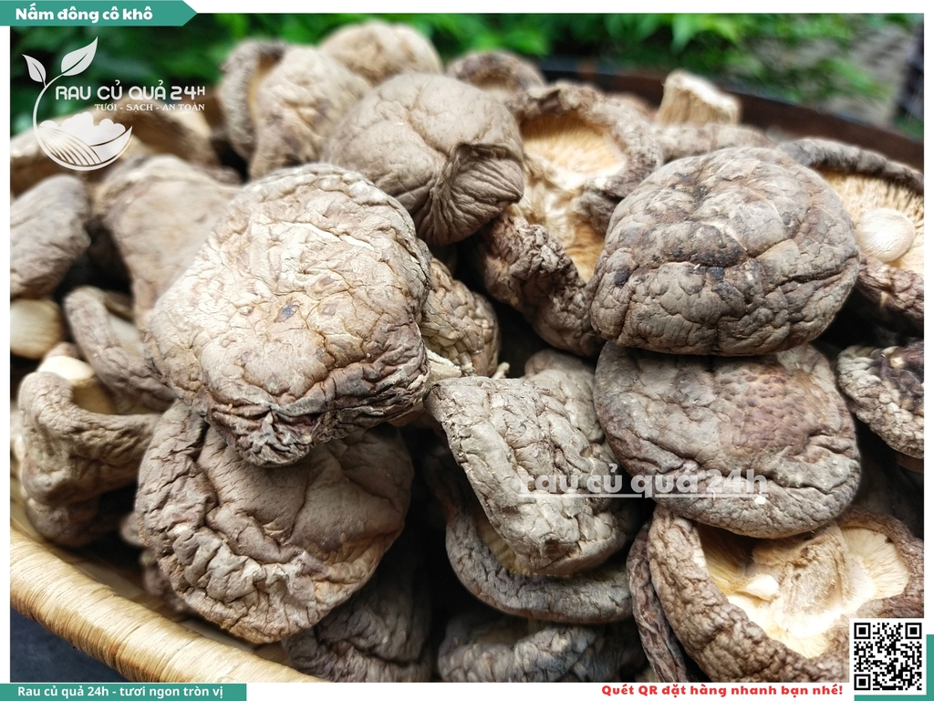 Nấm đông cô khô khoảng 45g