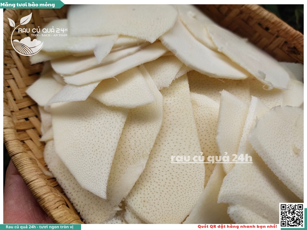 Măng tươi bào mỏng