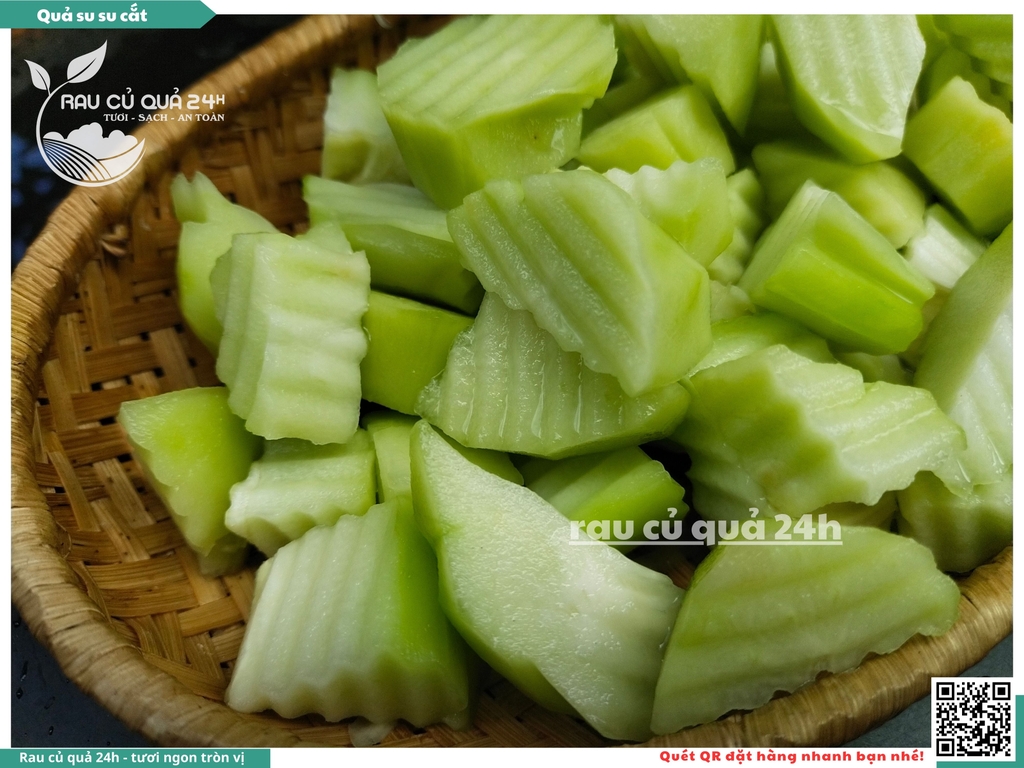 Quả su su cắt khoảng 350 - 550g