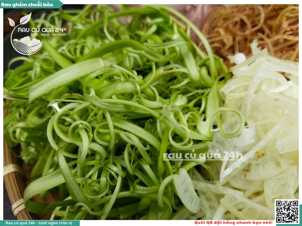 Combo rau ghém chuối bào