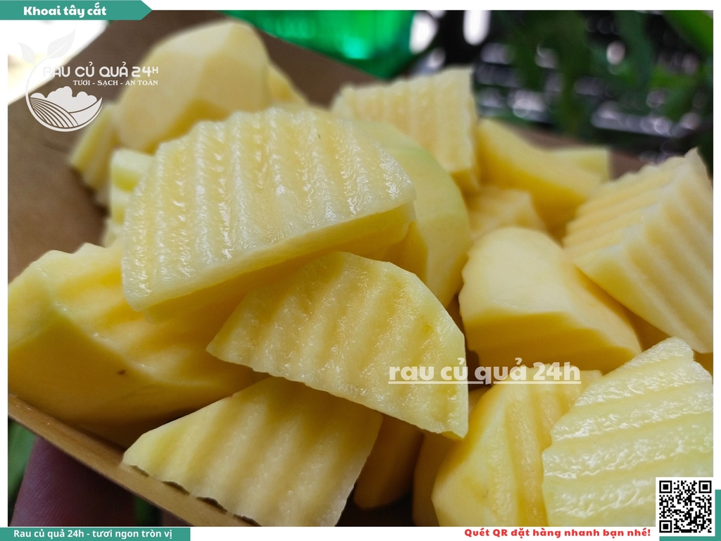 Khoai tây cắt khoảng 350 - 550g