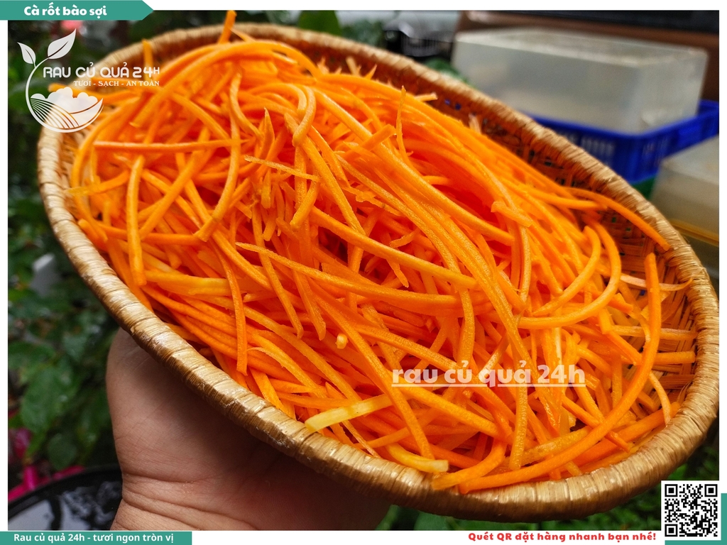 Cà rốt bào sợi khoảng 400 - 500g