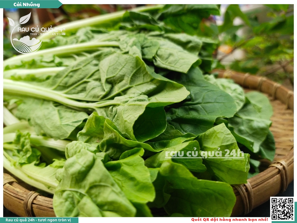 Rau cải nhúng baby khoảng 300g