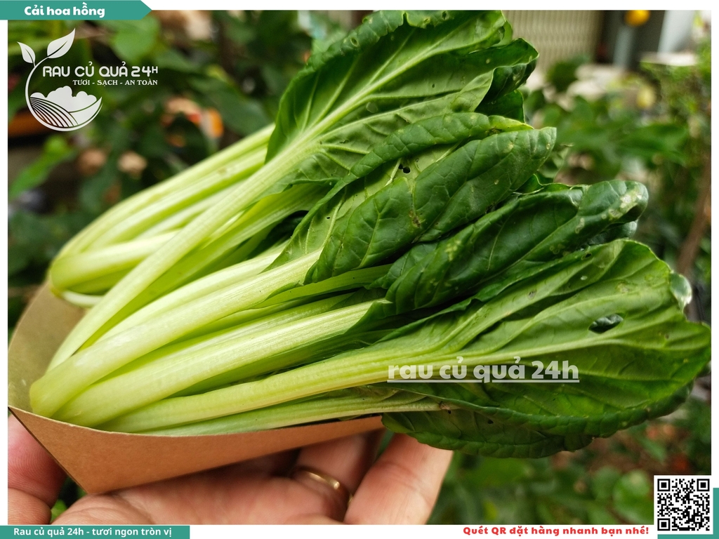 Rau Cải hoa hồng khoảng 300g