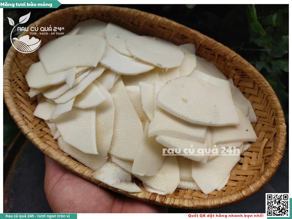 Măng tươi bào mỏng