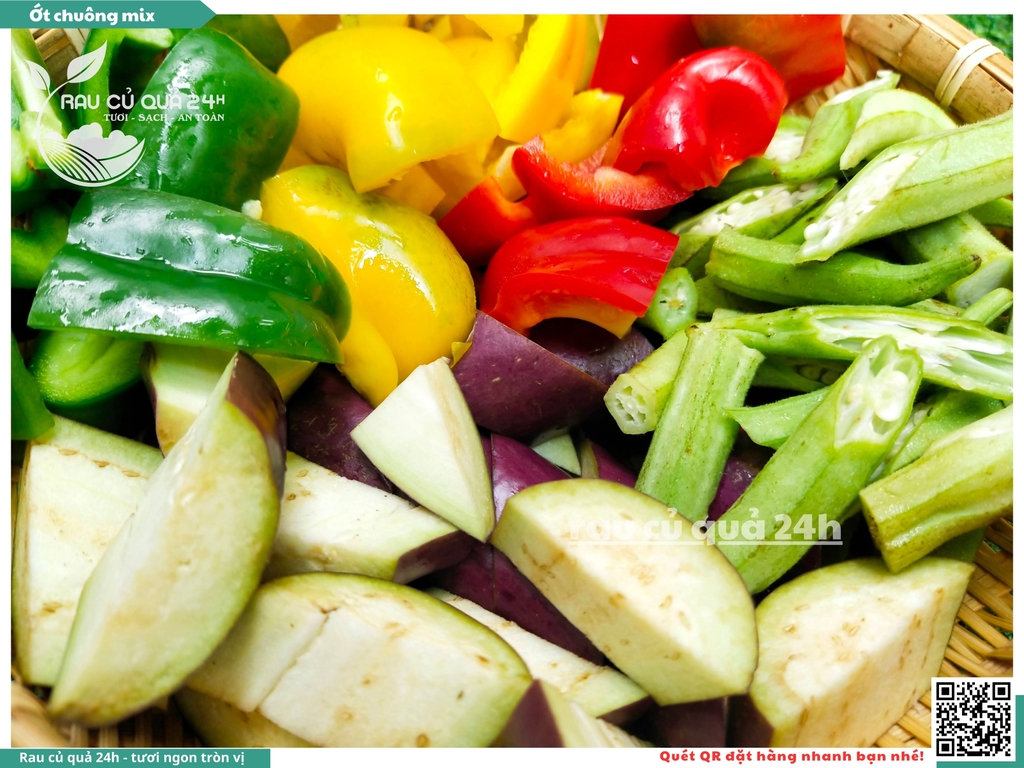 Combo ớt chuông mix củ quả