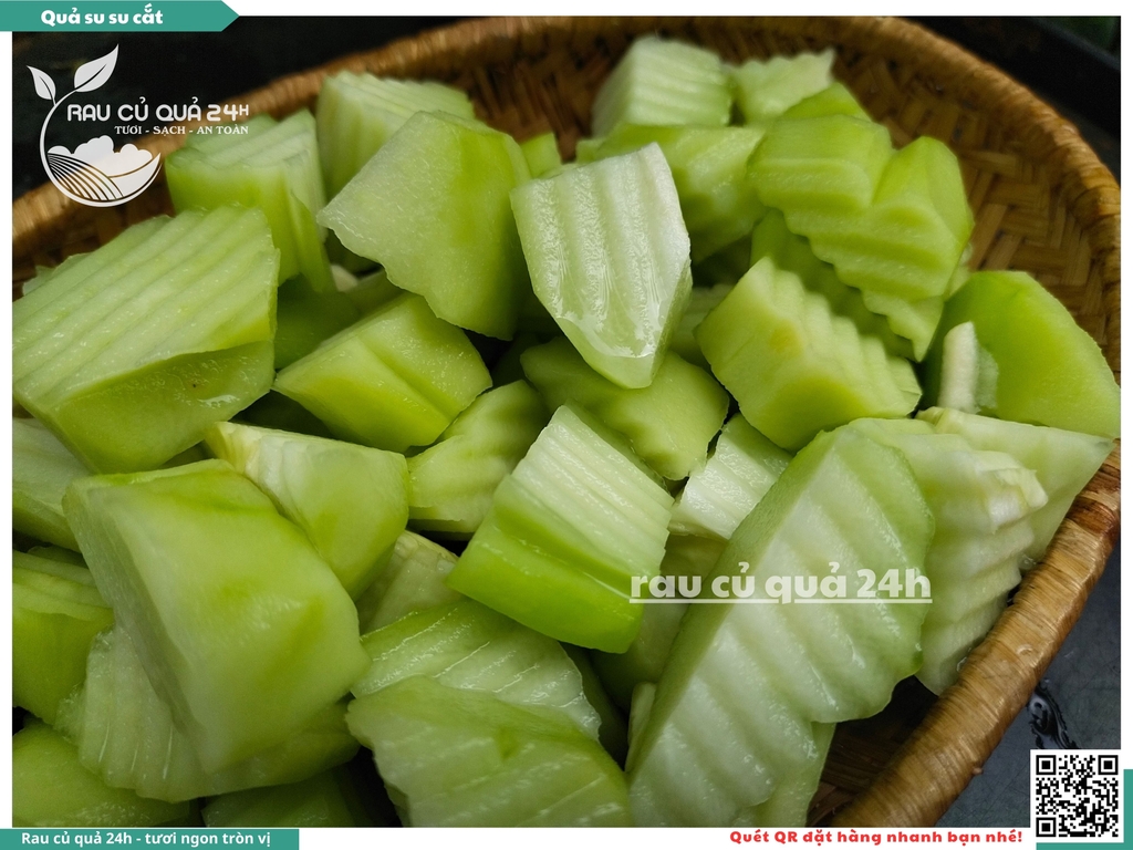 Quả su su cắt khoảng 350 - 550g