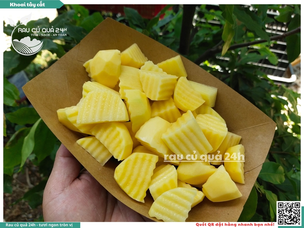 Khoai tây cắt khoảng 350 - 550g