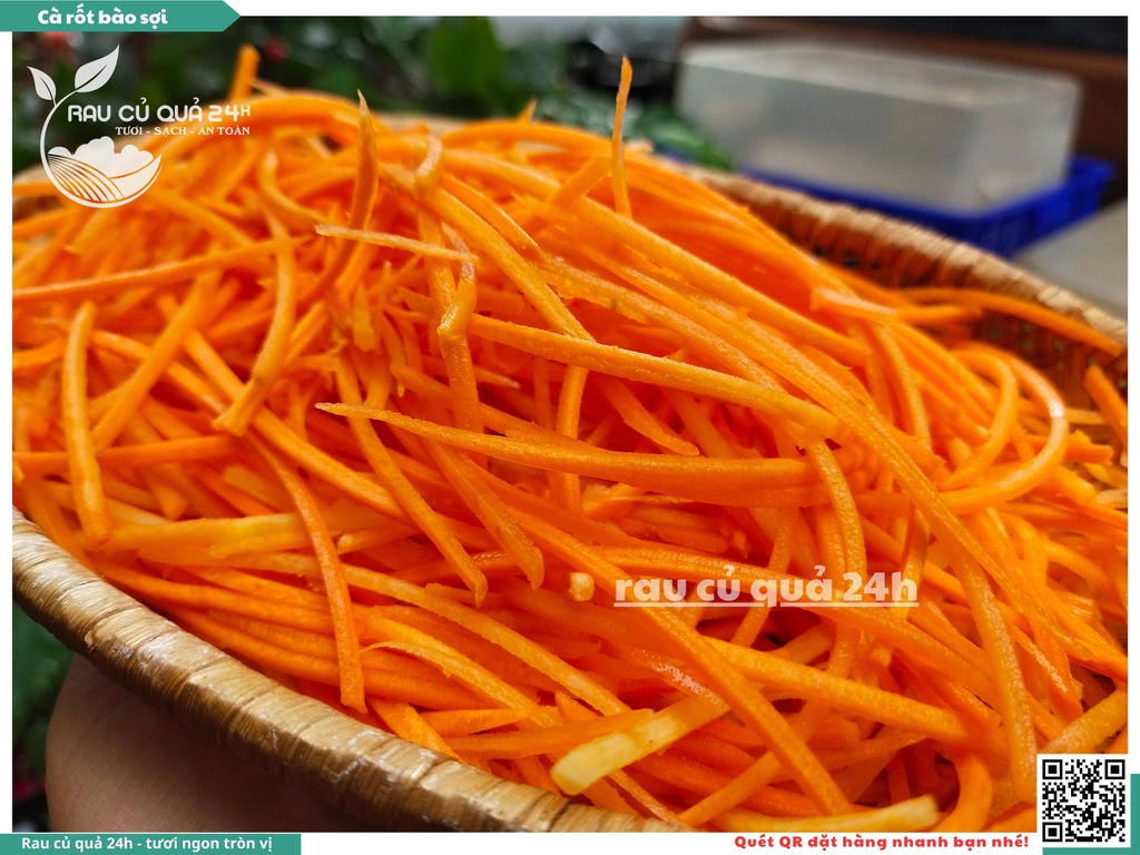 Cà rốt bào sợi khoảng 400 - 500g