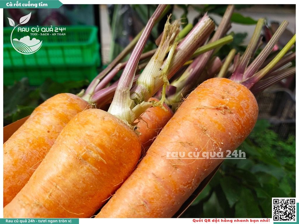 Cà rốt cuống tím khoảng 1kg