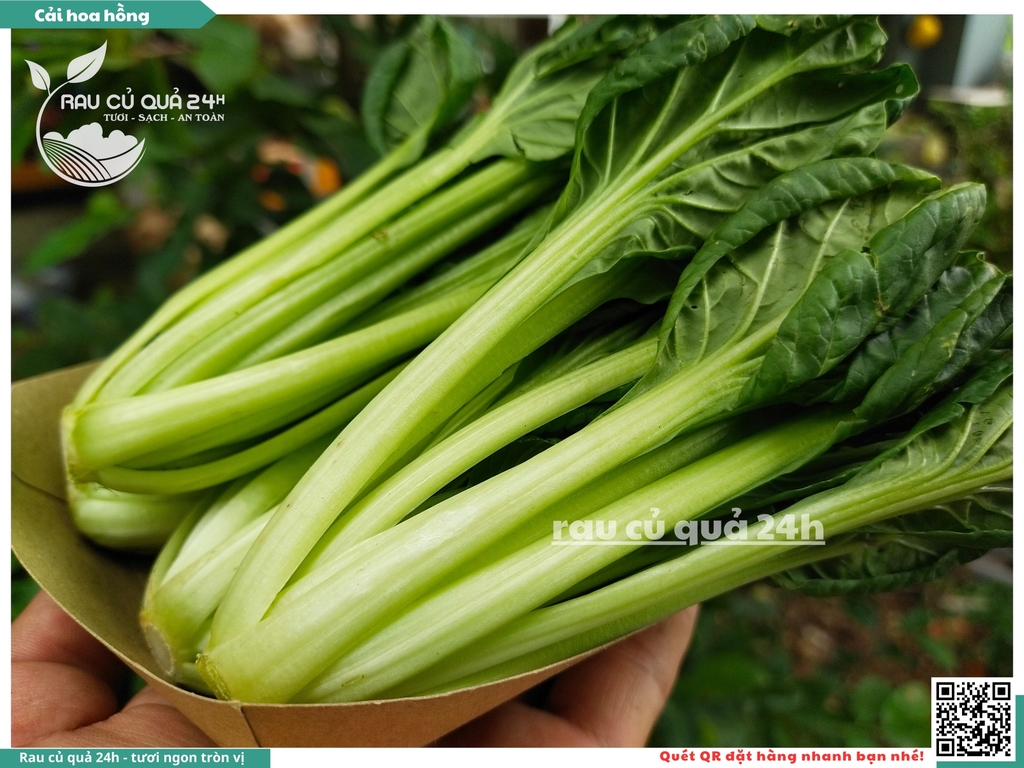 Rau Cải hoa hồng khoảng 300g