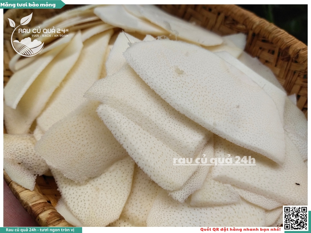 Măng tươi bào mỏng