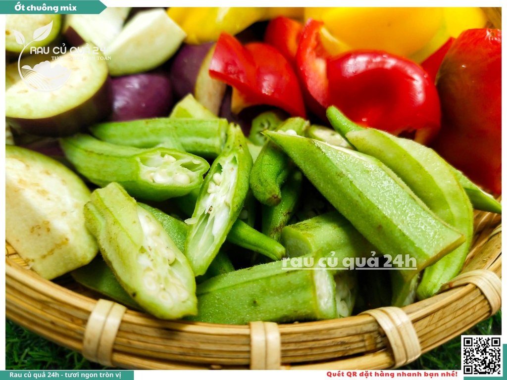 Combo ớt chuông mix củ quả
