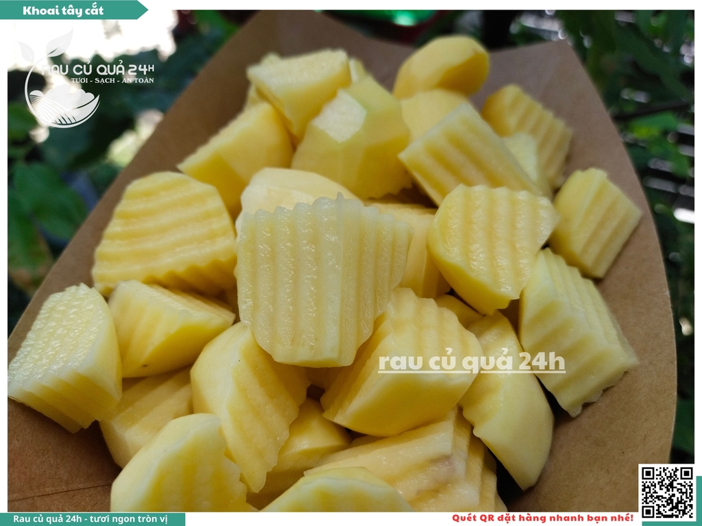 Khoai tây cắt khoảng 350 - 550g