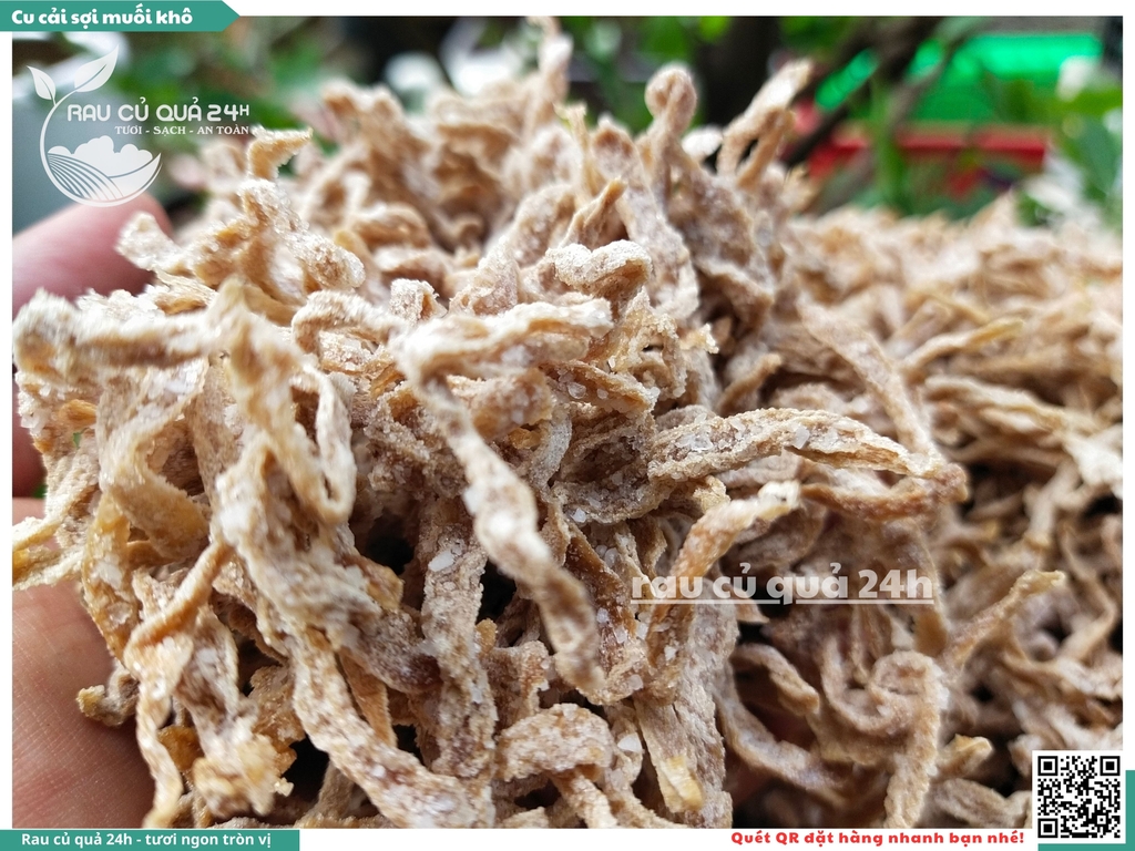 Củ cải cắt sợi muối khô 100g