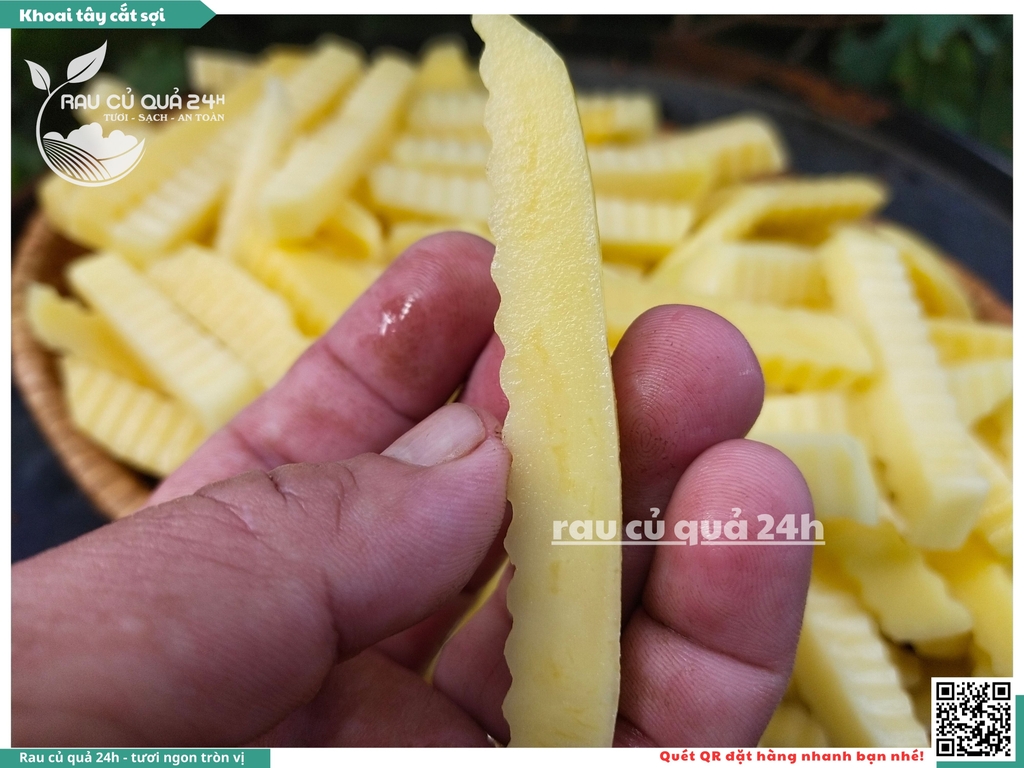 Khoai tây cắt sợi khoảng 350 - 550g