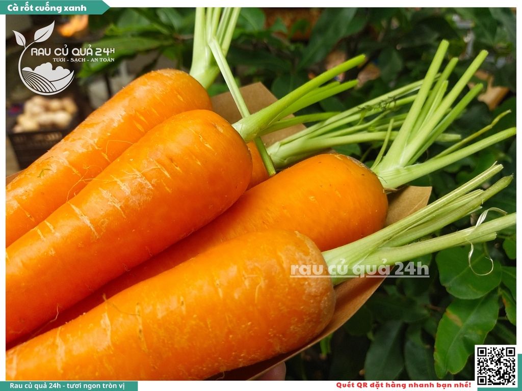 Cà rốt cuống xanh khoảng 1kg