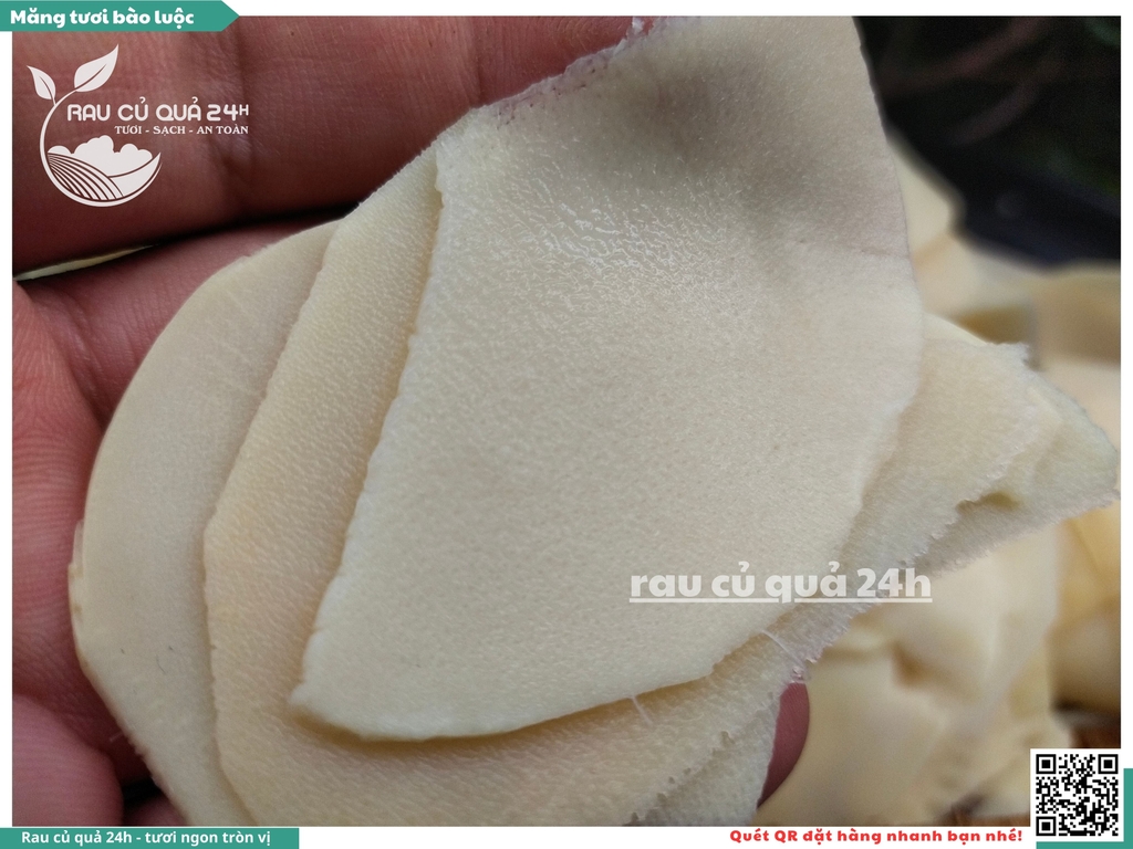 Măng tươi bào mỏng luộc - 400g