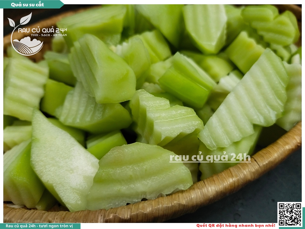 Quả su su cắt khoảng 350 - 550g