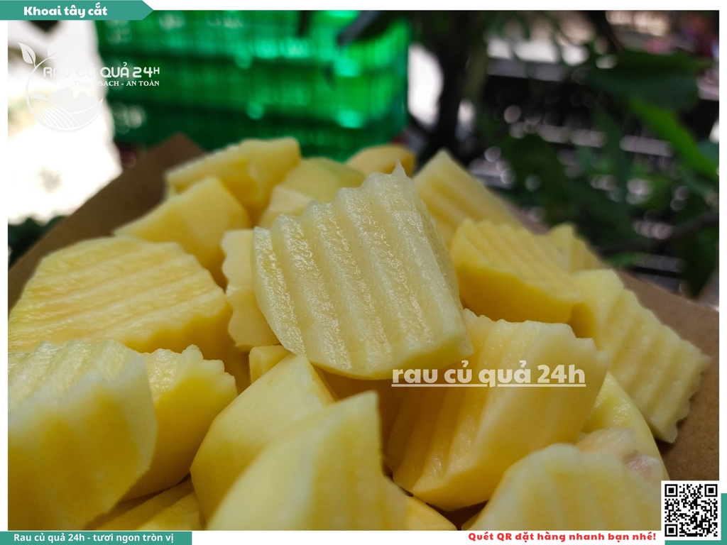 Khoai tây cắt khoảng 350 - 550g