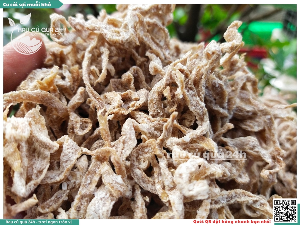 Củ cải cắt sợi muối khô 100g