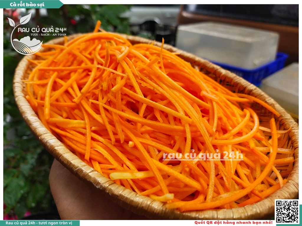 Cà rốt bào sợi khoảng 400 - 500g