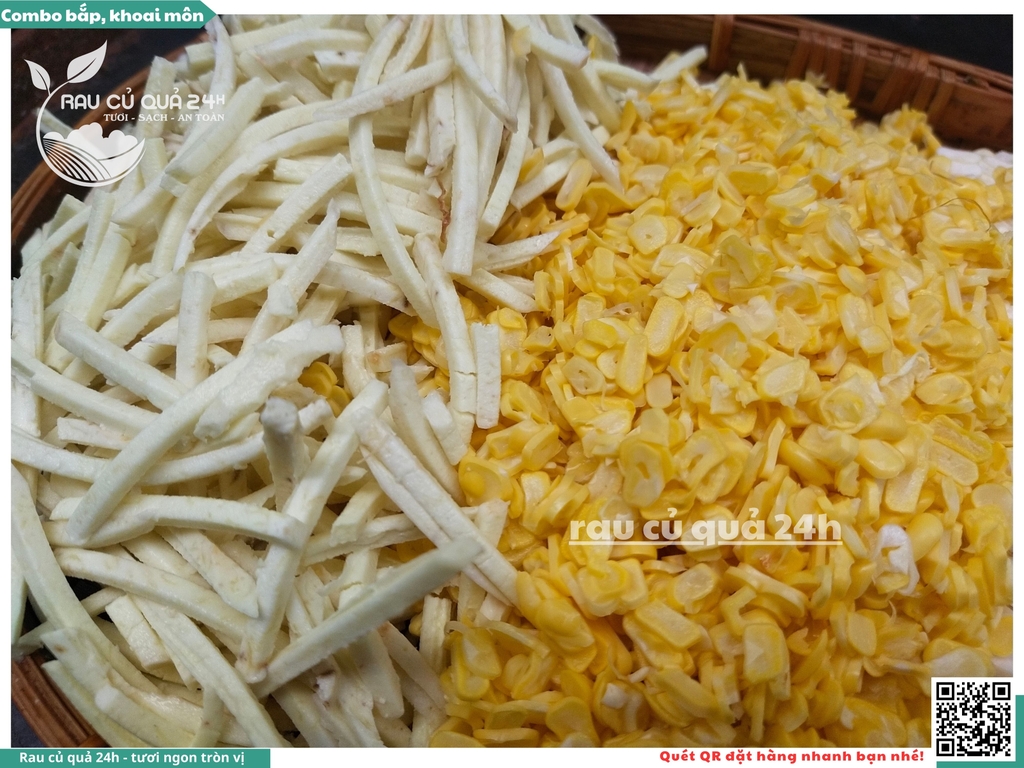 Bắp mix - Khoai môn