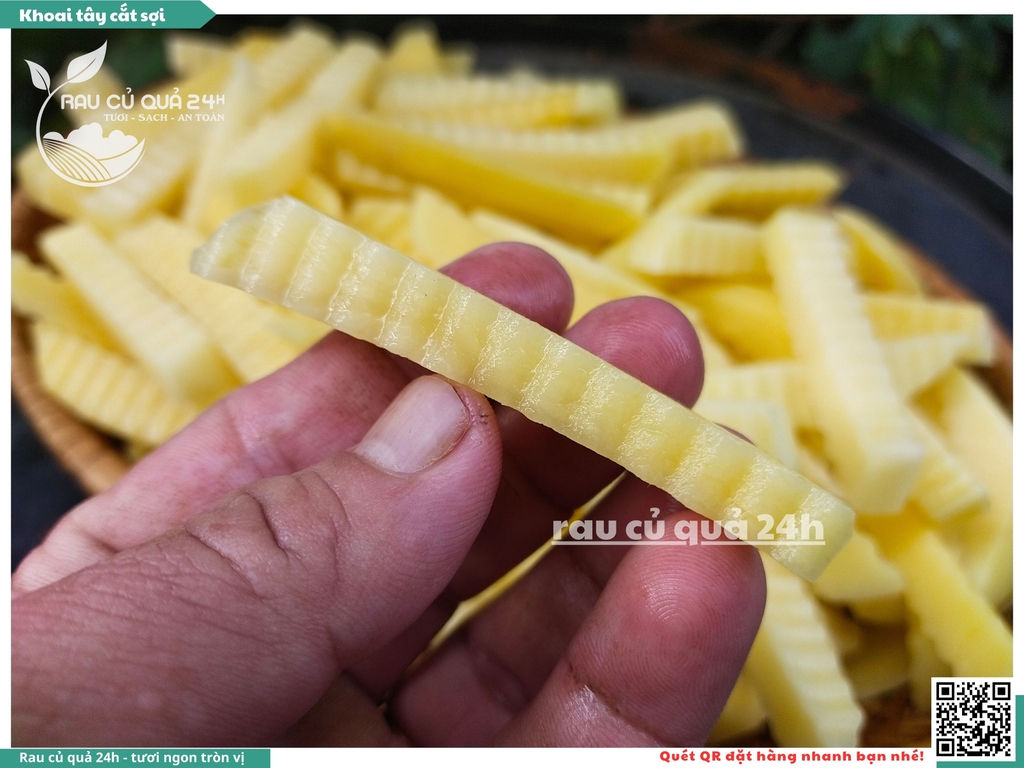 Khoai tây cắt sợi khoảng 350 - 550g