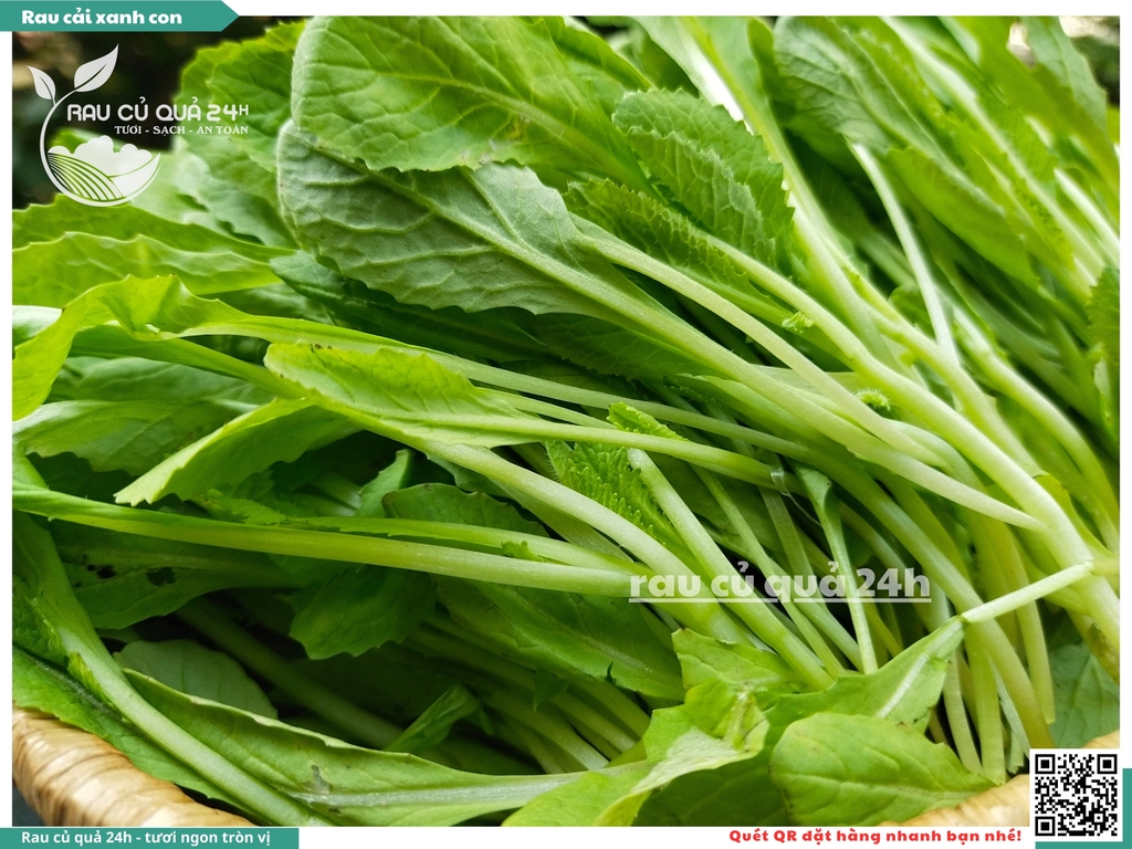 Rau cải xanh con khoảng 300g