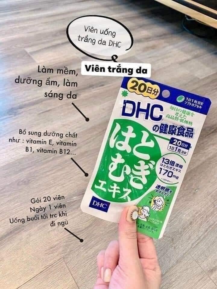 Viên uống trắng da Hatomugi DHC Coix 20 ngày gói 20 viên | Chuỗi Cửa Hàng  Nhật Bản Nội Địa Konni39 Vũng Tàu