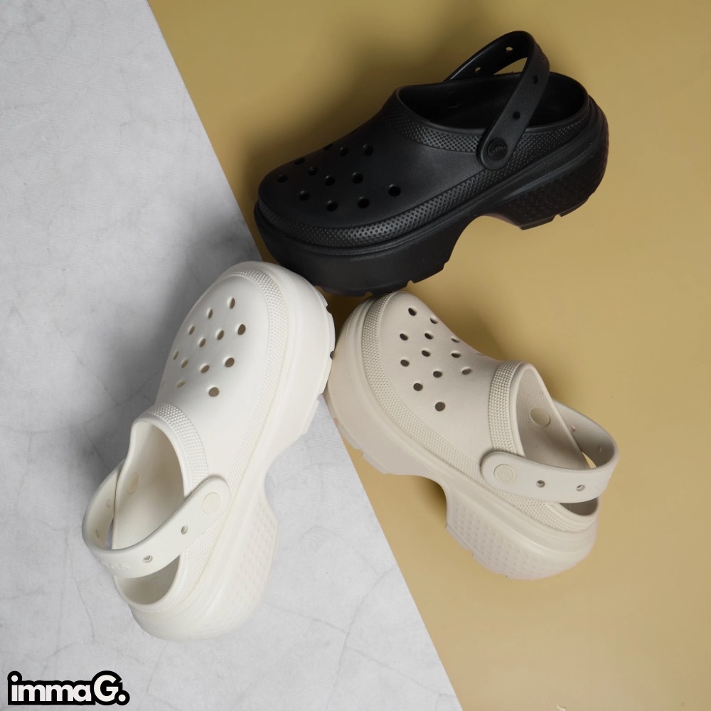 CROCS CLOG STOMP WHITE - 209347-0WV