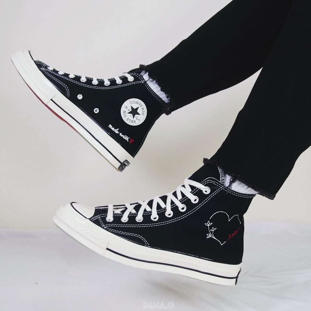 GIÀY CONVERSE 1970s MADE WITH LOVE BLACK HI - 171118C GIÀY CONVERSE 1970s MADE WITH LOVE BLACK HI - 171118C
