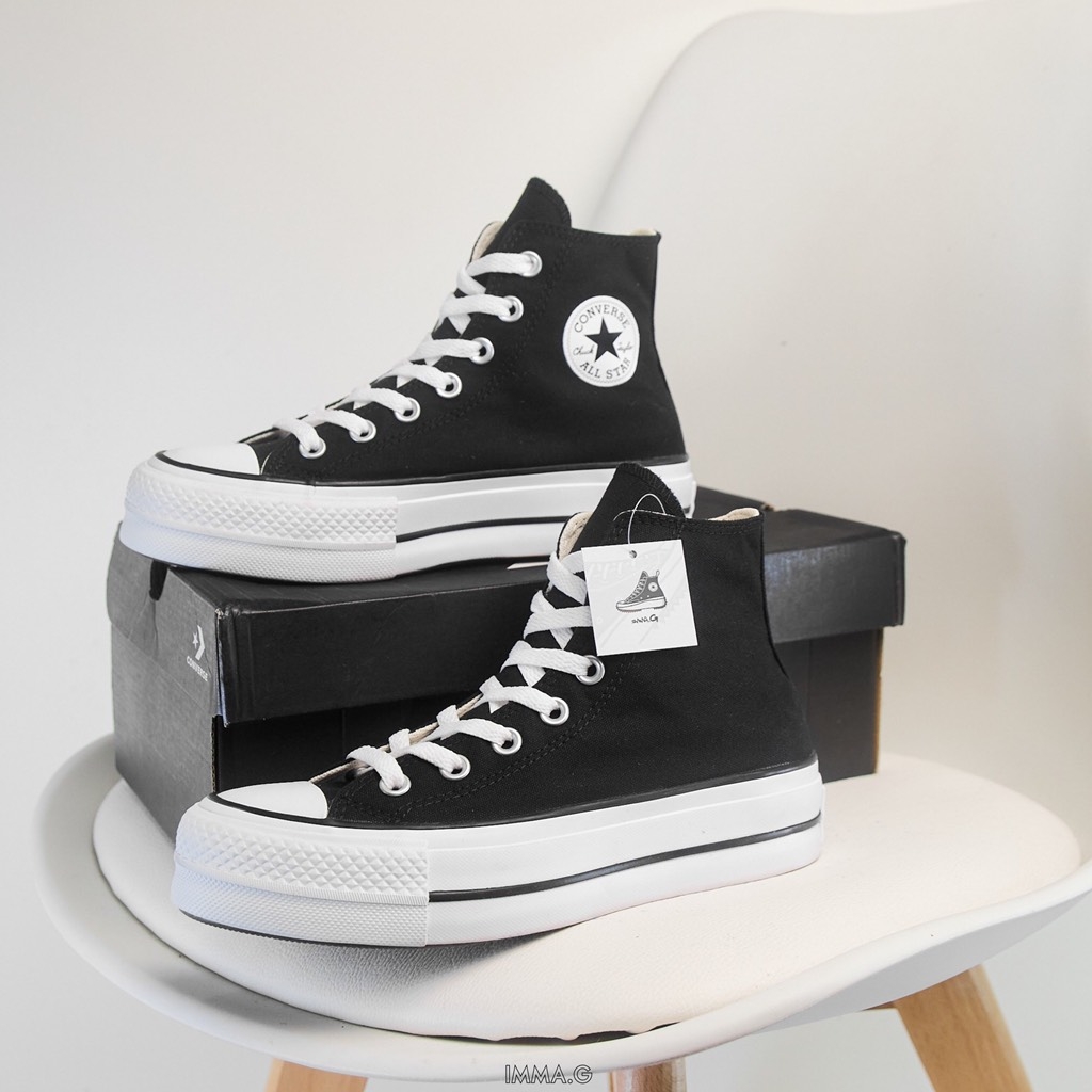 GIÀY CONVERSE LIFT PLATFORM ĐEN CỔ CAO - 560845C GIÀY CONVERSE LIFT PLATFORM ĐEN CỔ CAO - 560845C