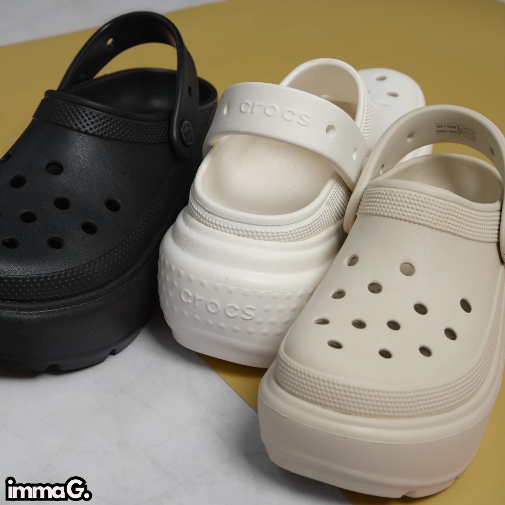 CROCS CLOG STOMP WHITE - 209347-0WV