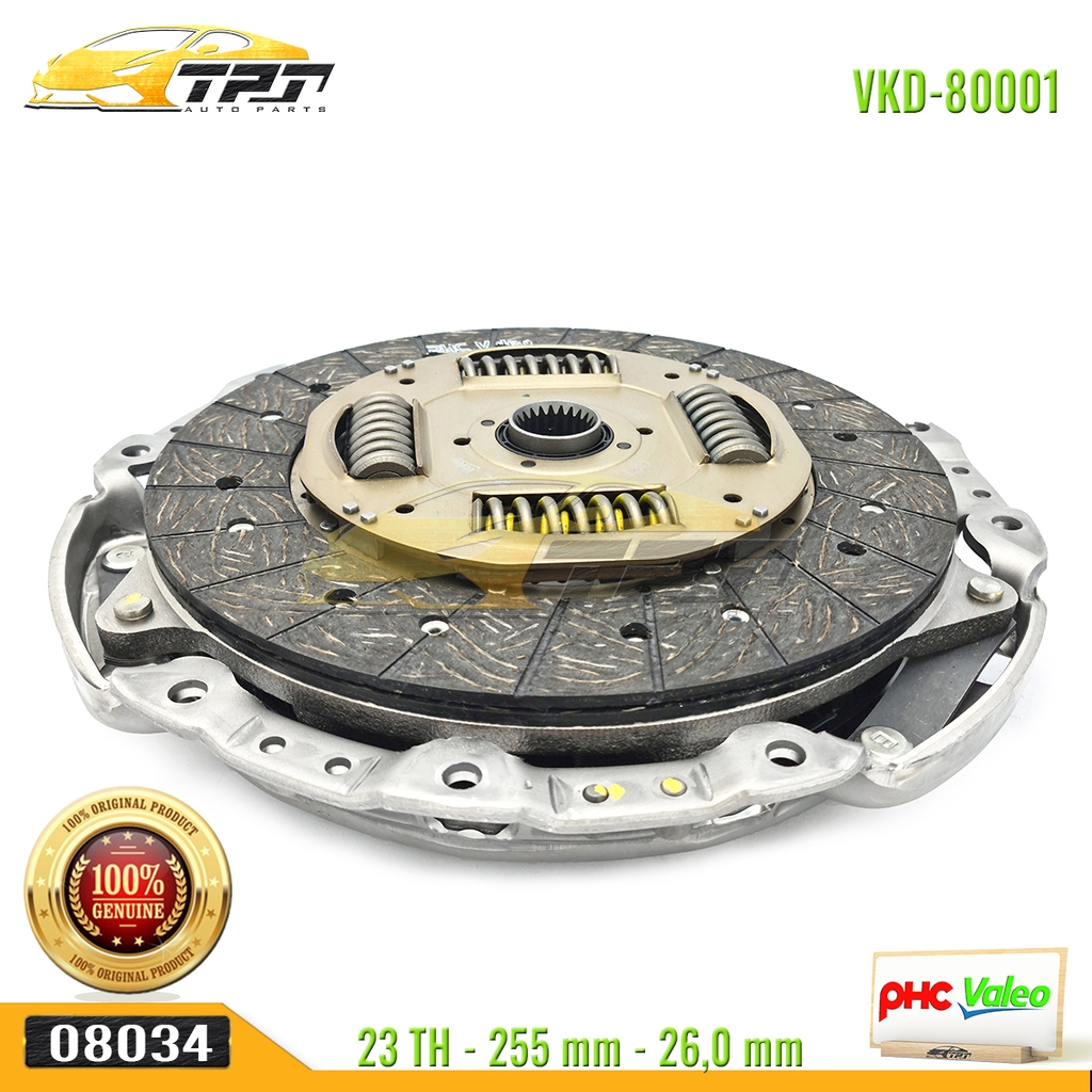 Bộ Kits Lá Côn - Mâm Ép Hyundai GRAND STAREX - PORTER 2 MAY DIEN - Kia BONGO 3 255 mm [VKD-80001] VALEO - Korea