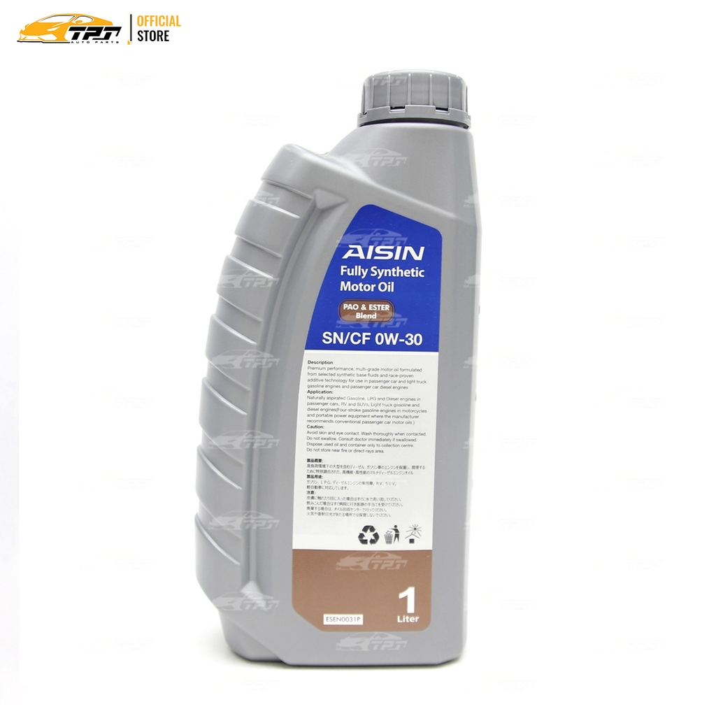 0W-30 SN/CF Nhớt Động Cơ Pao & Ester Blend Fully ESEN0031P [1 Lít] AISIN - Japan