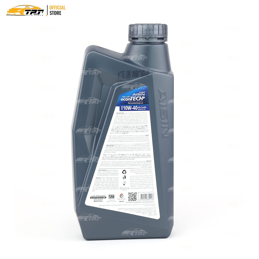 10W-40 CI4/SL Nhớt Động Cơ Fully SYNTHETIC ECFI1041PN [1 Lit] AISIN