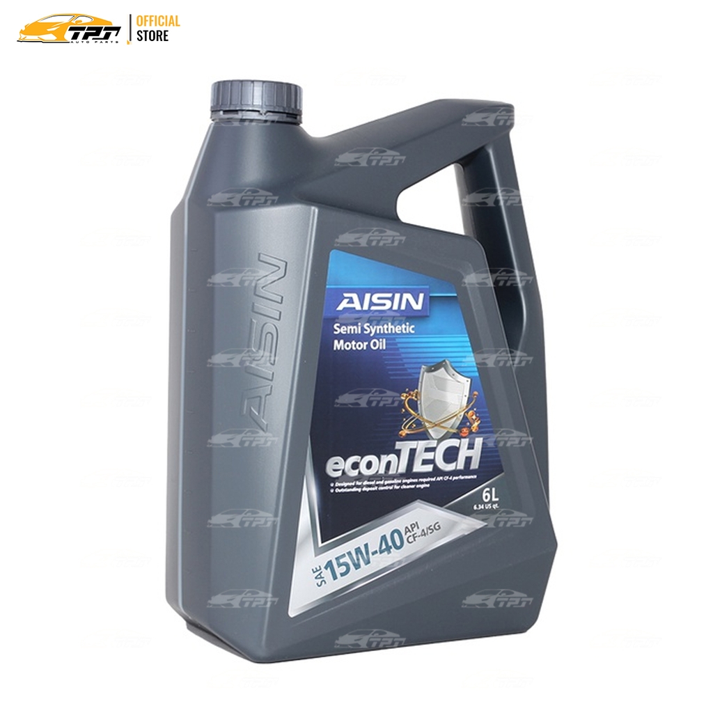 15W-40 CF4/SG Nhớt Động Cơ Semi Synthetic Formula ECSF1546PN [6 Lít] AISIN - Japan