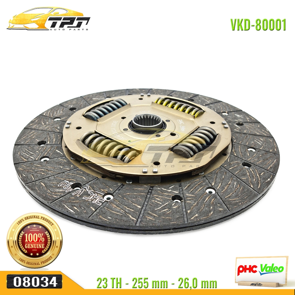 Bộ Kits Lá Côn - Mâm Ép Hyundai GRAND STAREX - PORTER 2 MAY DIEN - Kia BONGO 3 255 mm [VKD-80001] VALEO - Korea